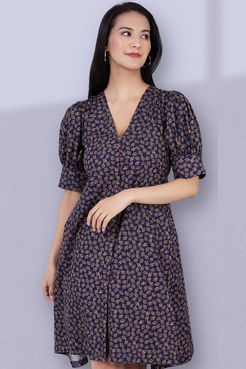 violet cotton midi dress Oakleigh Blackberry Purple Cotton Lace-up Back Midi Dress