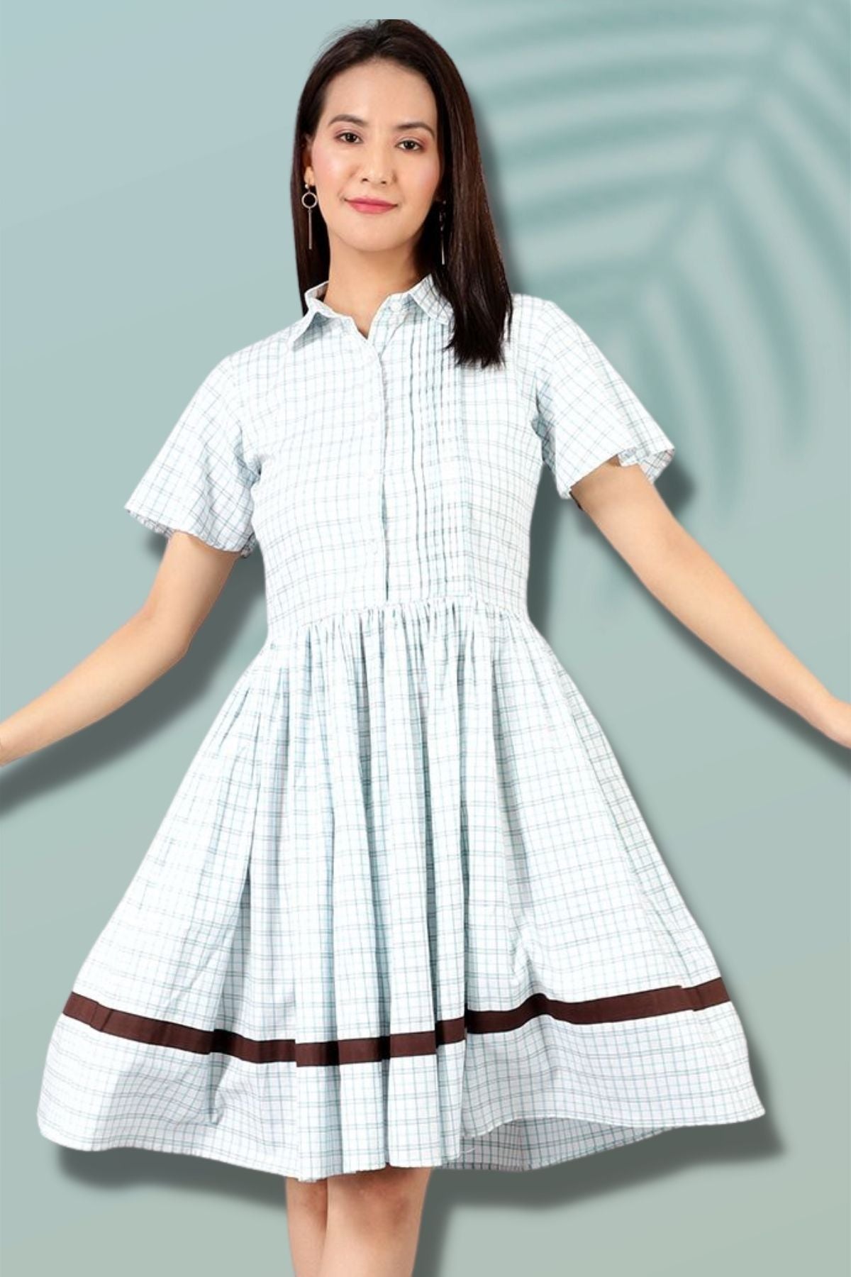Cotton Midi White Dress
