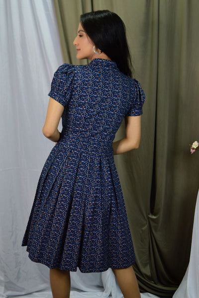 100% Cotton Mini Blue Dress