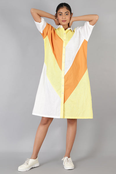 Cotton Linen Multicolored Dress