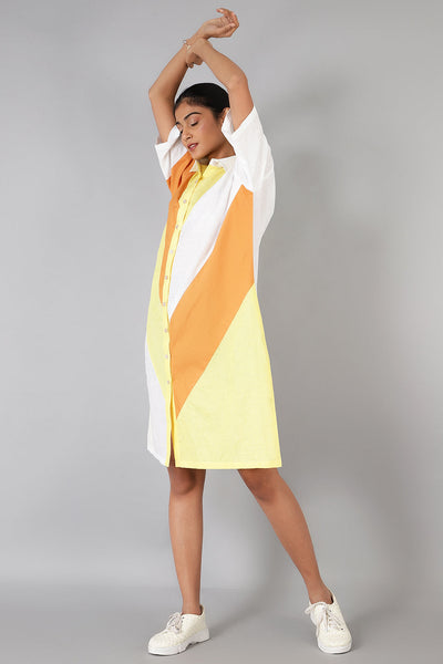 Cotton Linen Multicolored Dress