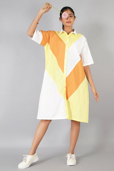 Cotton Linen Multicolored Dress