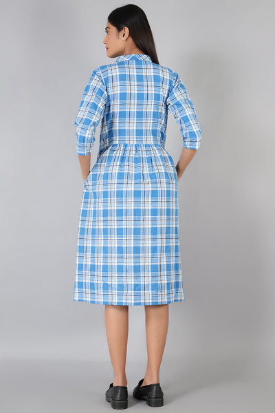 100% Cotton Blue Dress