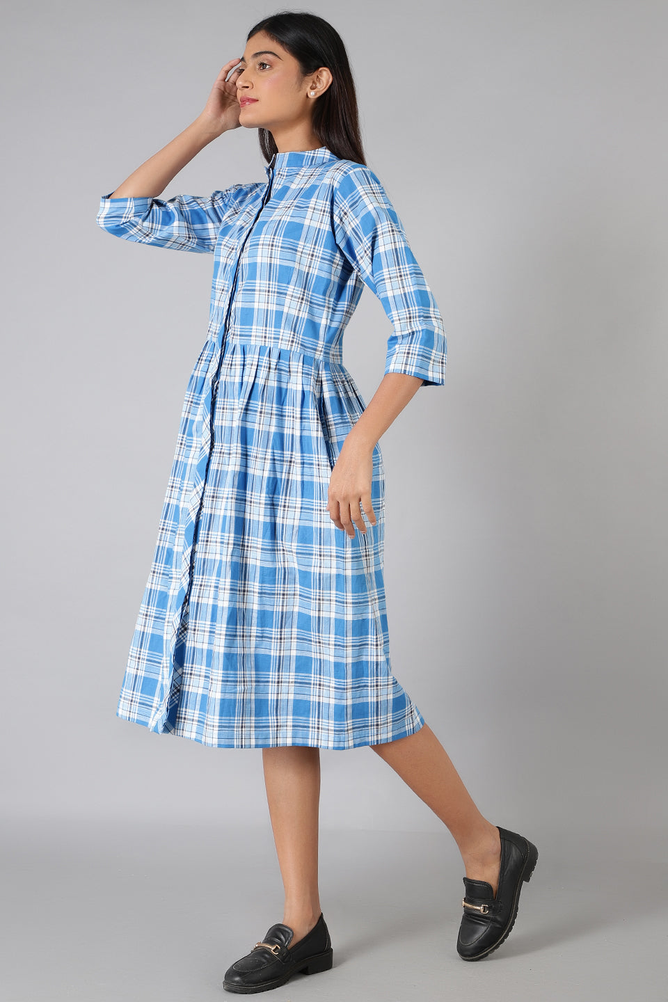 100% Cotton Blue Dress