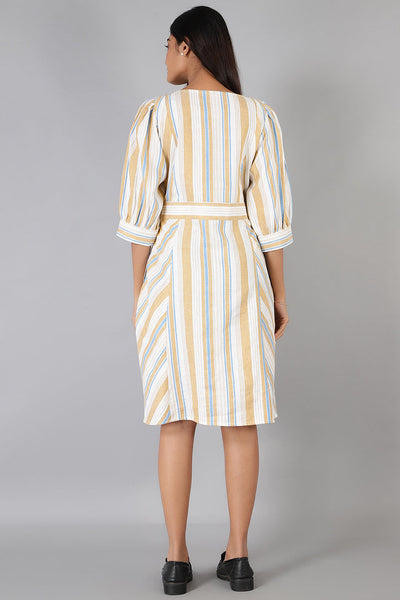Cotton Linen Multicolored Dress