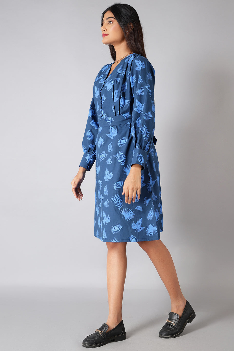 100% Cotton Blue Dress