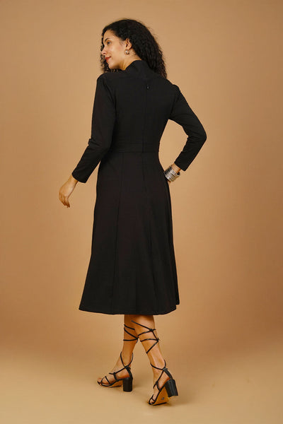 Black Knit Cotton Dress