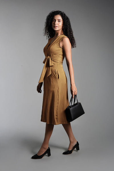 Beign Cotton Jersey Banded Empire Shirt Dress