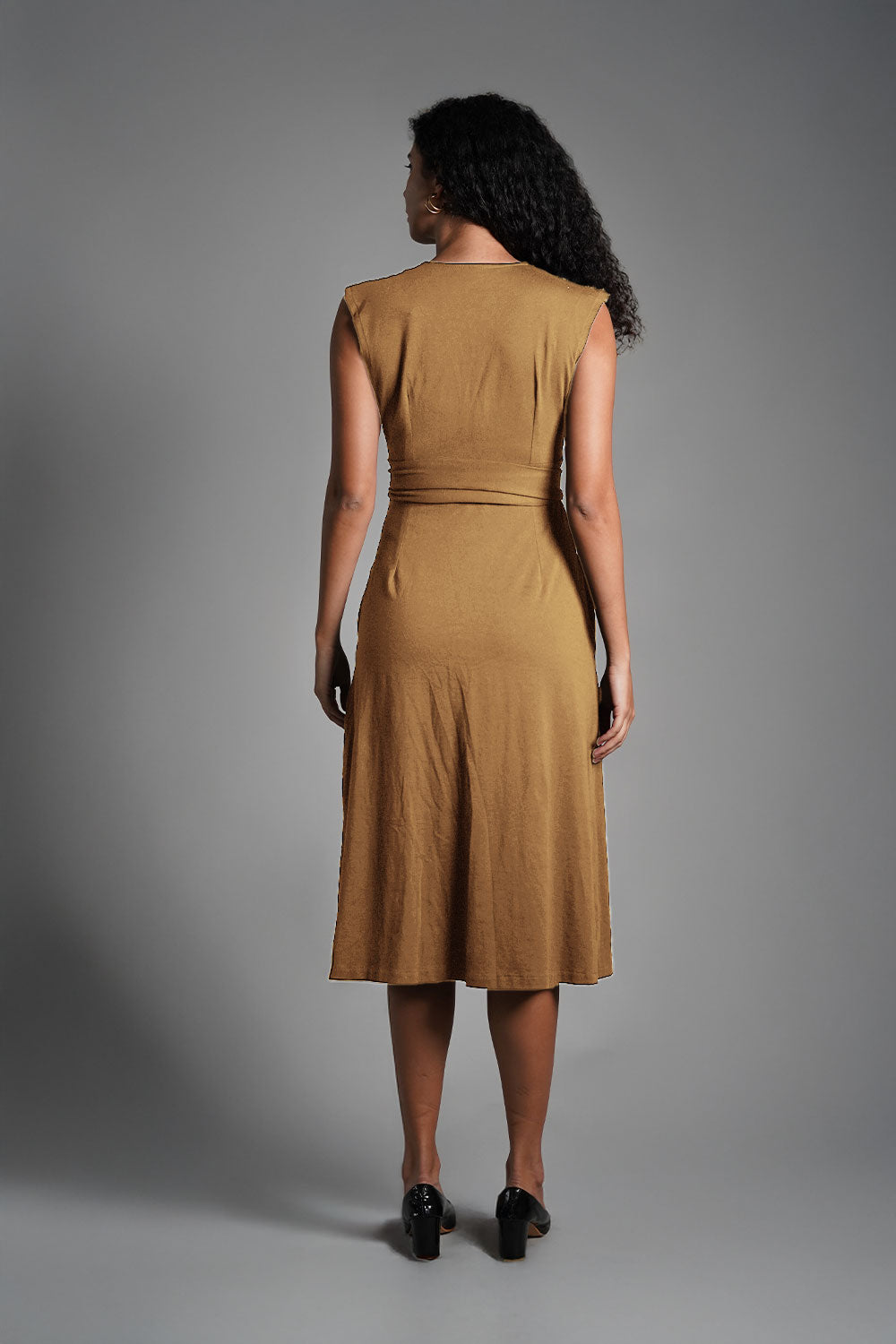 Beign Cotton Jersey Banded Empire Shirt Dress
