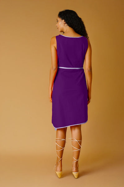 Purple Poplin Dress