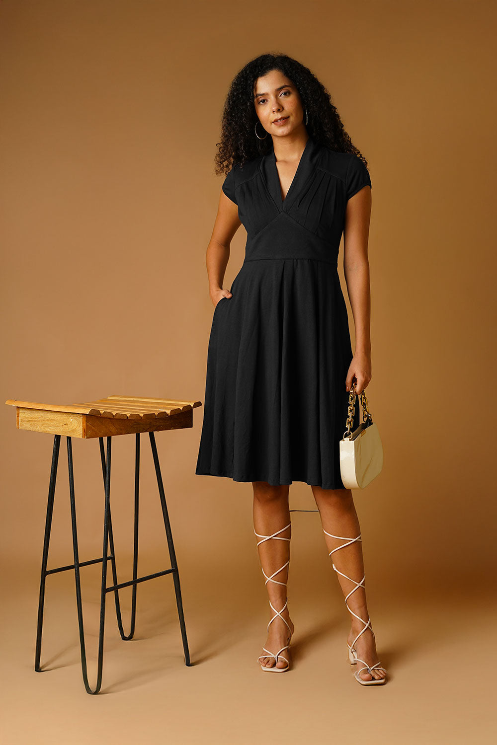 Black Jersey Midi Dress Black Jersey Midi Dress