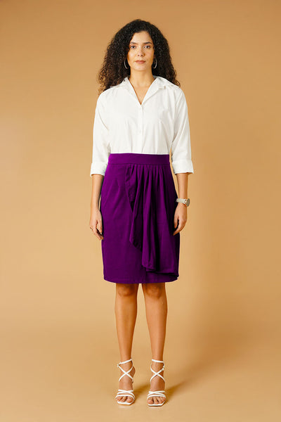 Purple Jersey Skirt