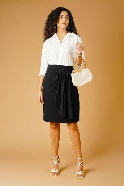 Black Jersey Skirt