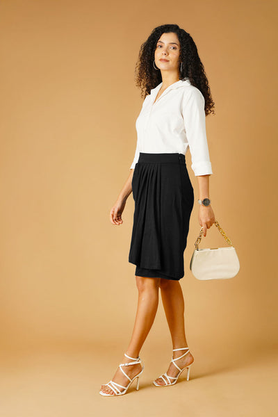 Black Jersey Skirt