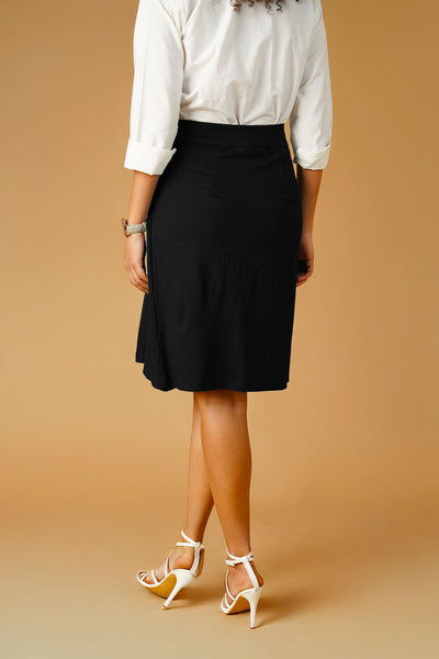 Black Jersey Skirt