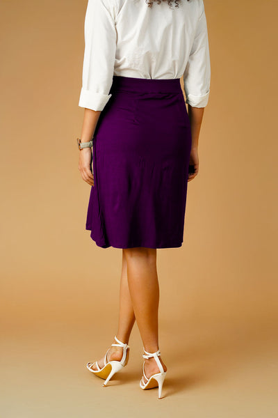 Purple Jersey Skirt