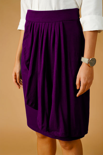Purple Jersey Skirt