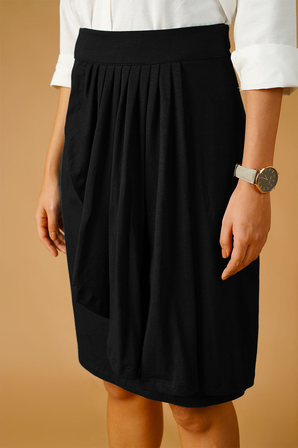 Black Jersey Skirt