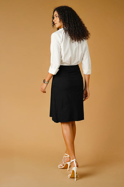 Black Jersey Skirt