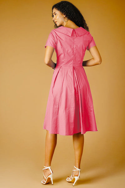 Poplin Pink Midi Dress
