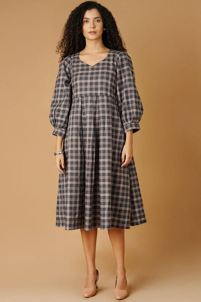 Premium Cotton Back Midi Dress