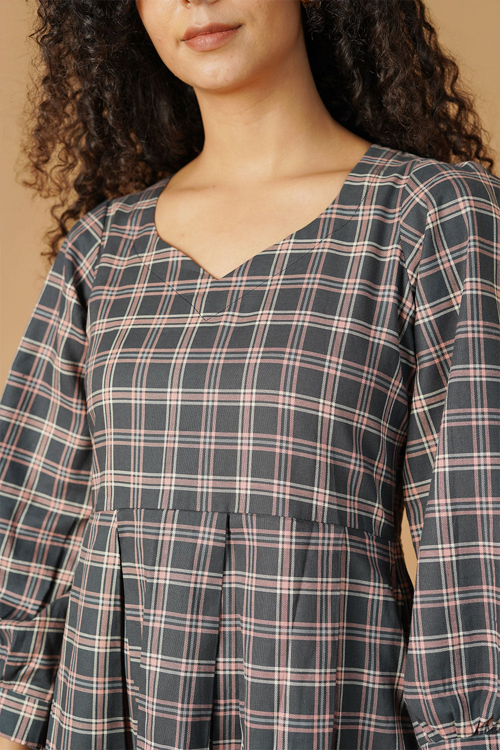 Premium Cotton Back Midi Dress