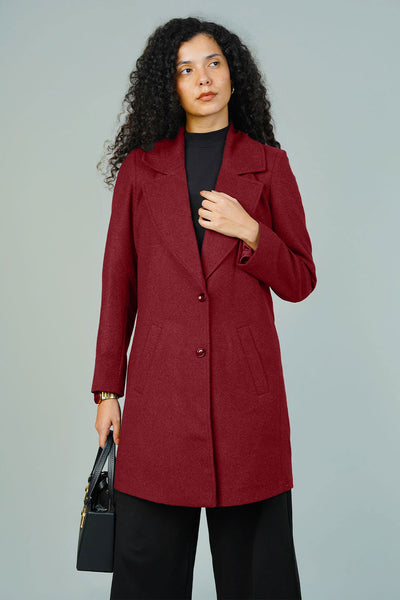 Tweed Maroon Blazer