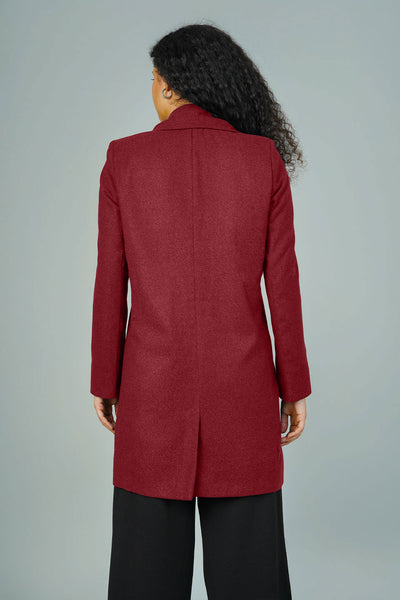 Tweed Maroon Blazer