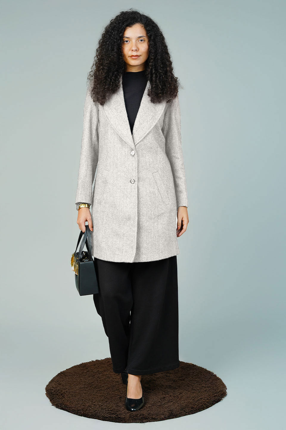 Tweedwool Silver Blazer