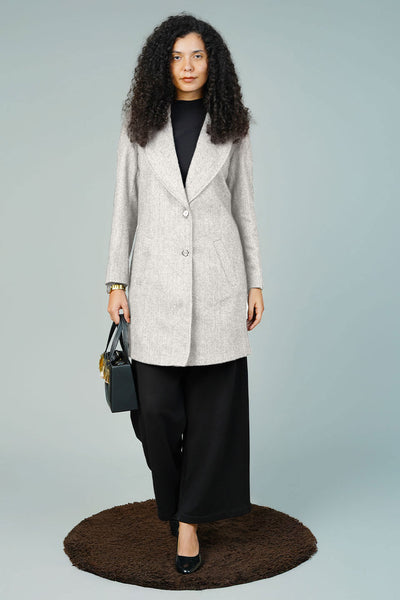 Tweedwool Silver Blazer