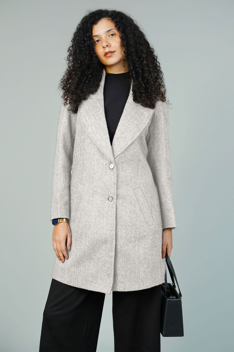 Tweedwool Silver Blazer