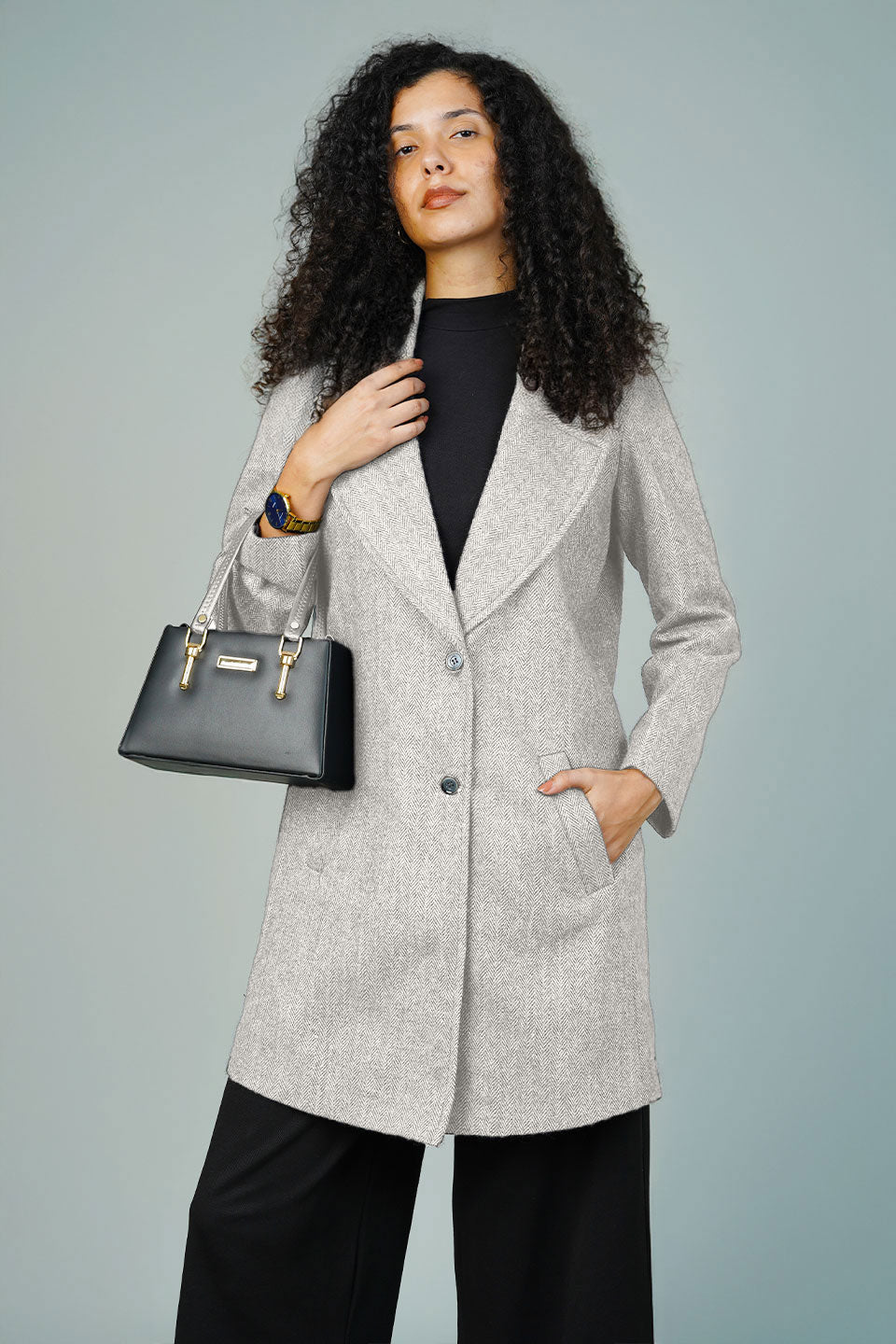 Tweedwool Silver Blazer