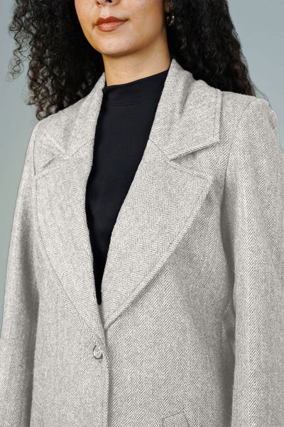 Tweedwool Silver Blazer