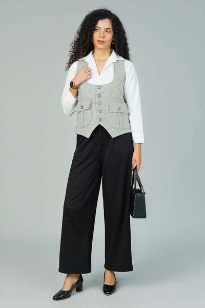 Tweedwool Green Waistcoat