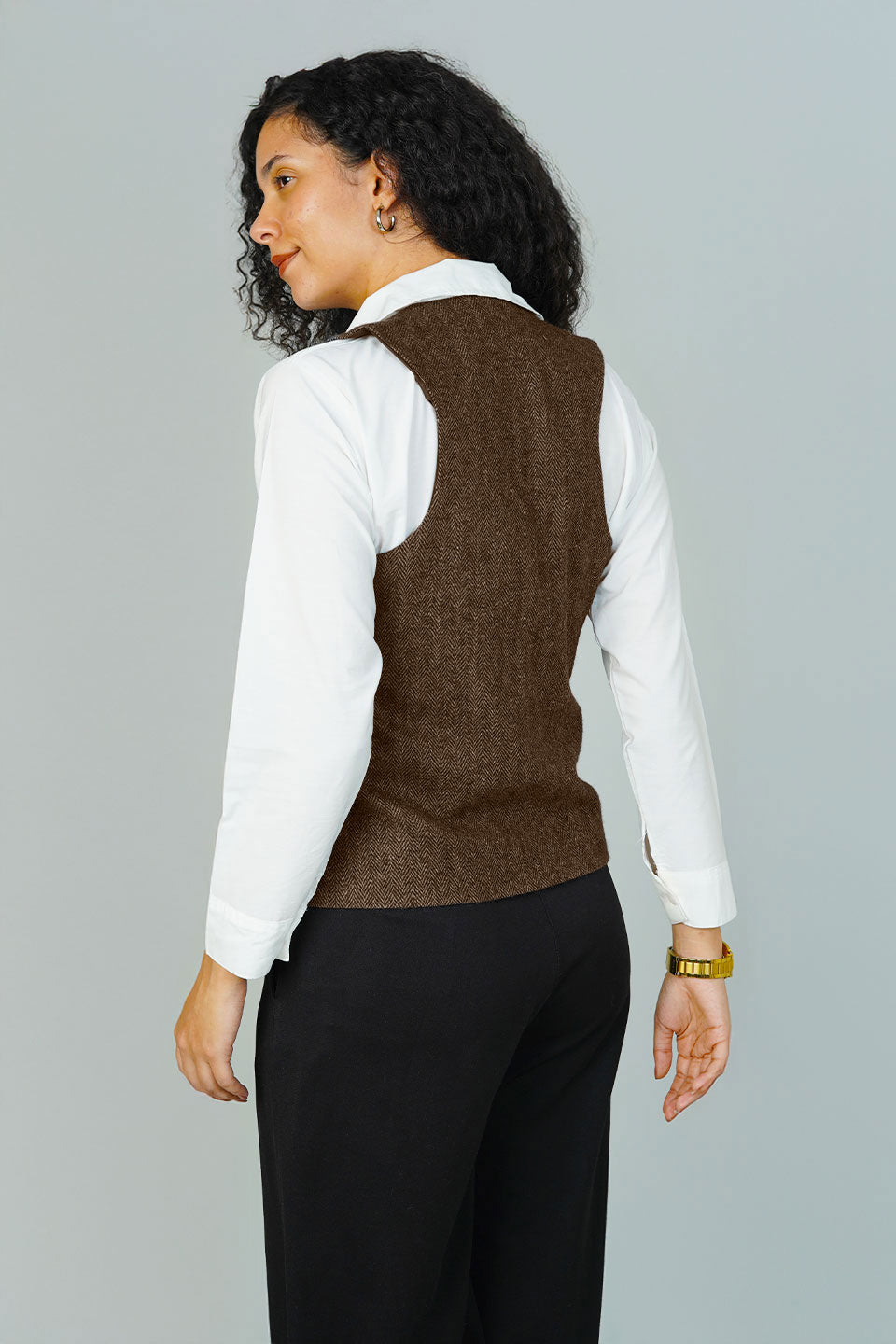Tweedwool Brown Waistcoat