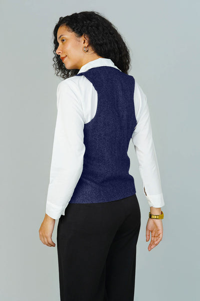 Tweedwool Blue Waistcoat