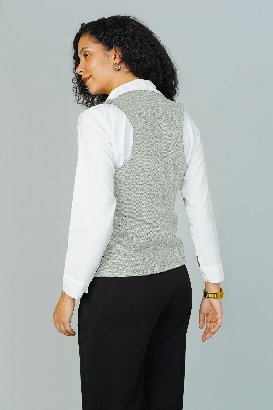 Tweedwool Green Waistcoat