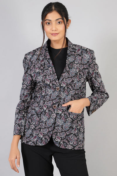 100% Cotton Black Blazer