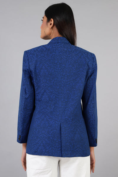 100% Cotton Blue Blazer