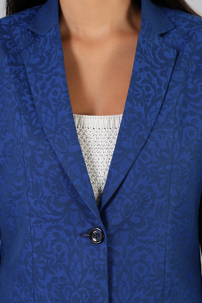 100% Cotton Blue Blazer