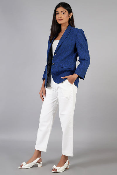 100% Cotton Blue Blazer