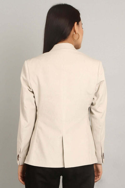 Corduroy Beige Cotton Bazer