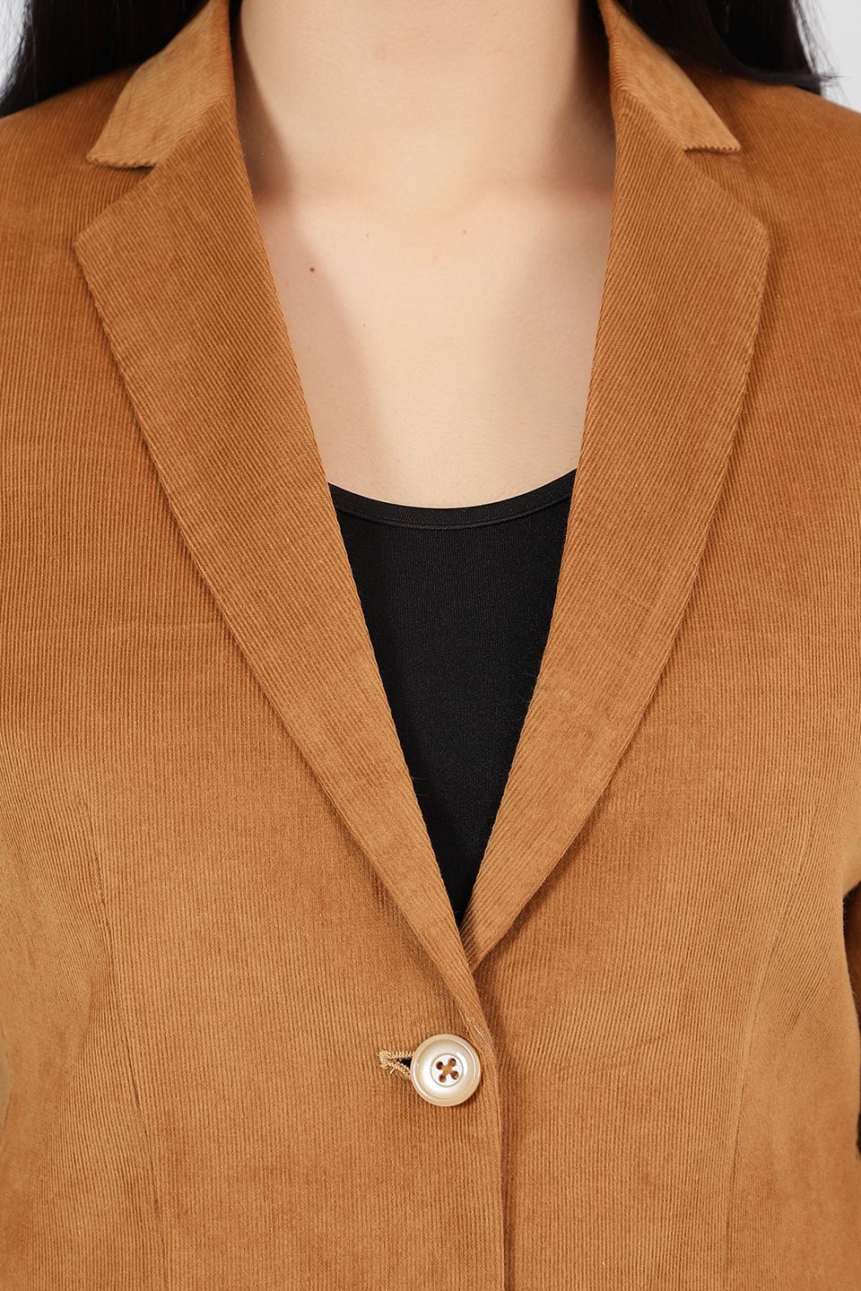 Corduroy Brown Cotton  Blazer
