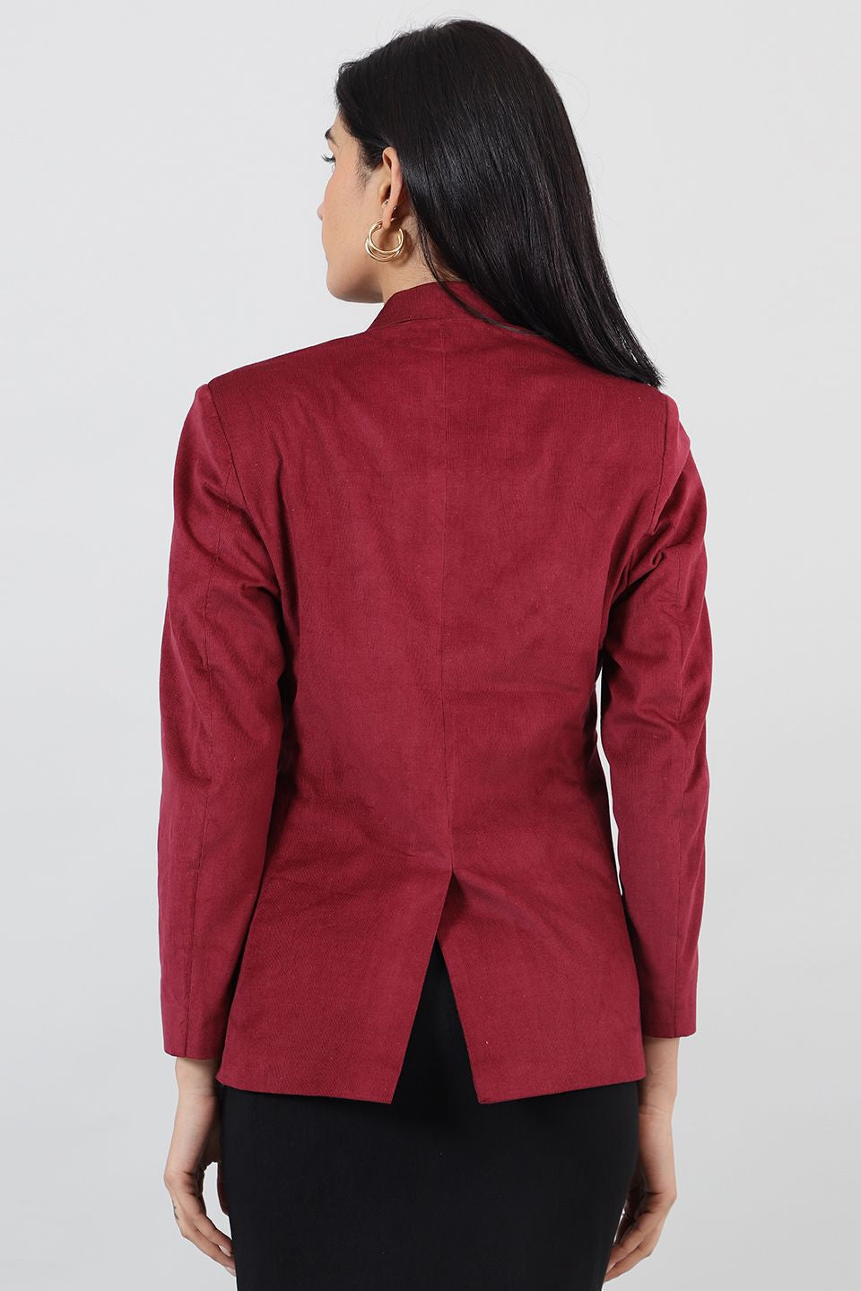 Corduroy Red Cotton  Blazer