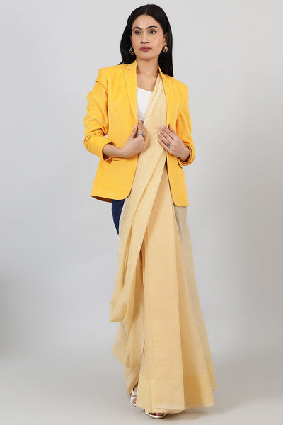 Corduroy Yellow Cotton  Blazer