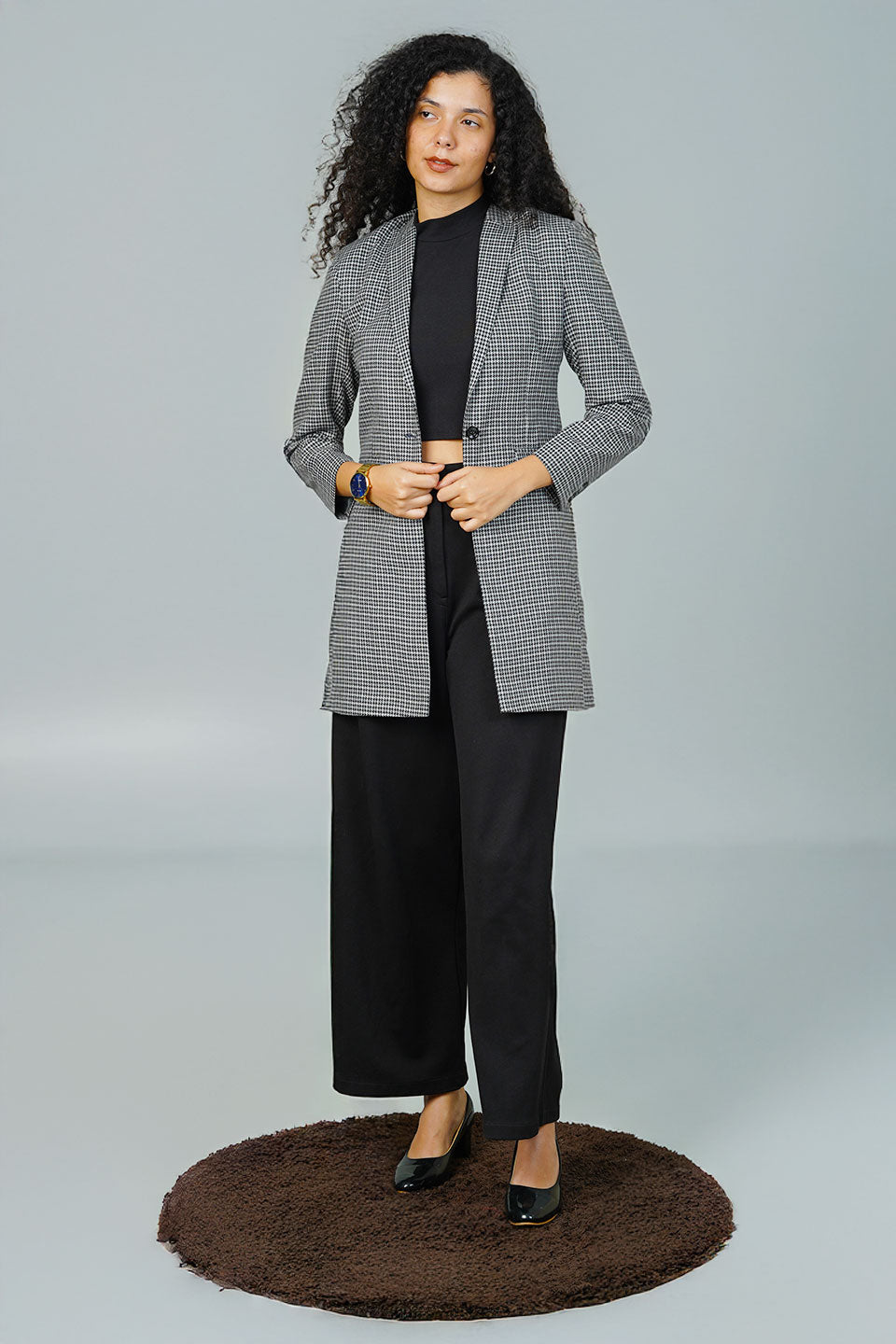 Tweed Black Blazer
