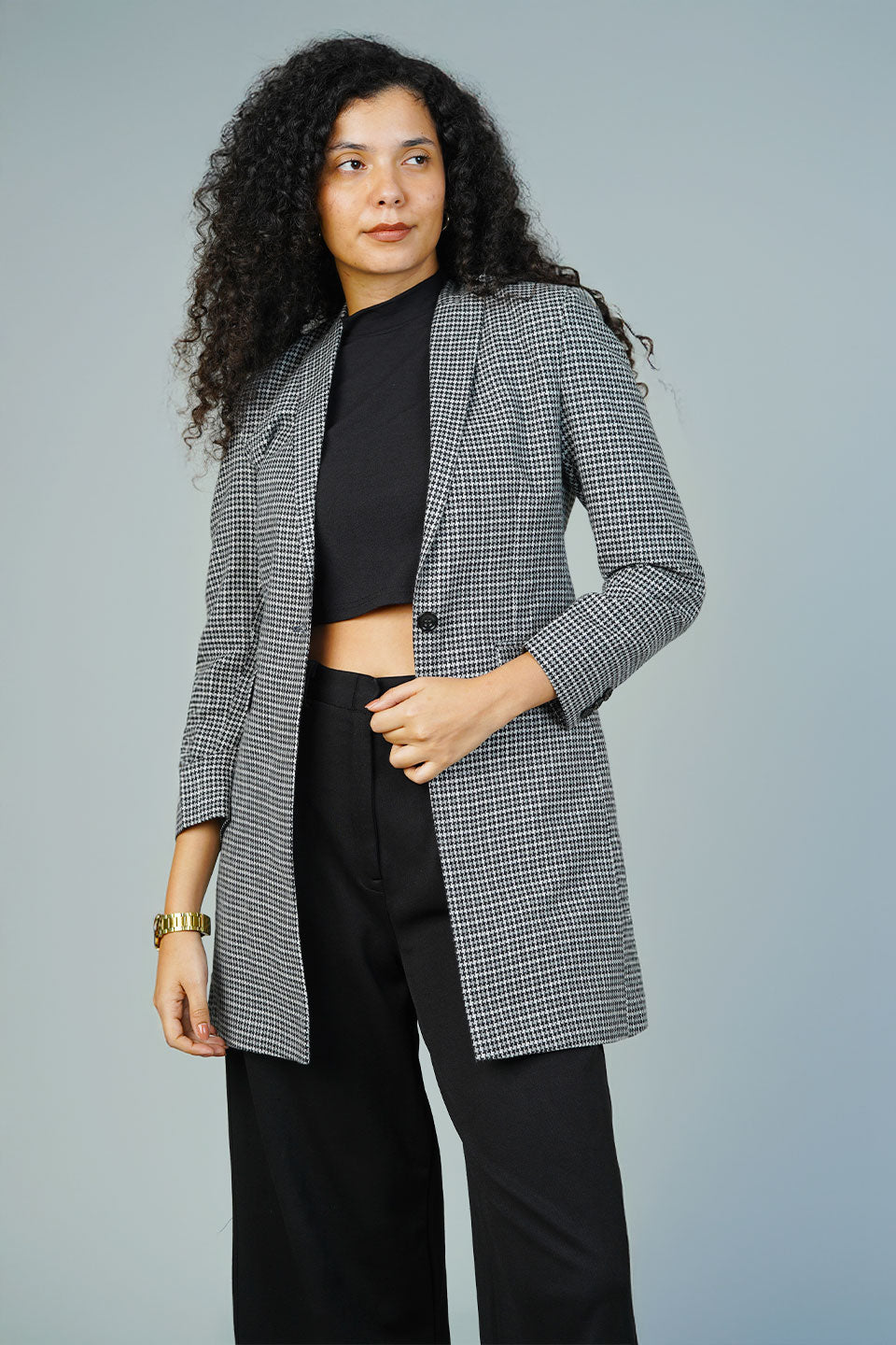 Tweed Black Blazer