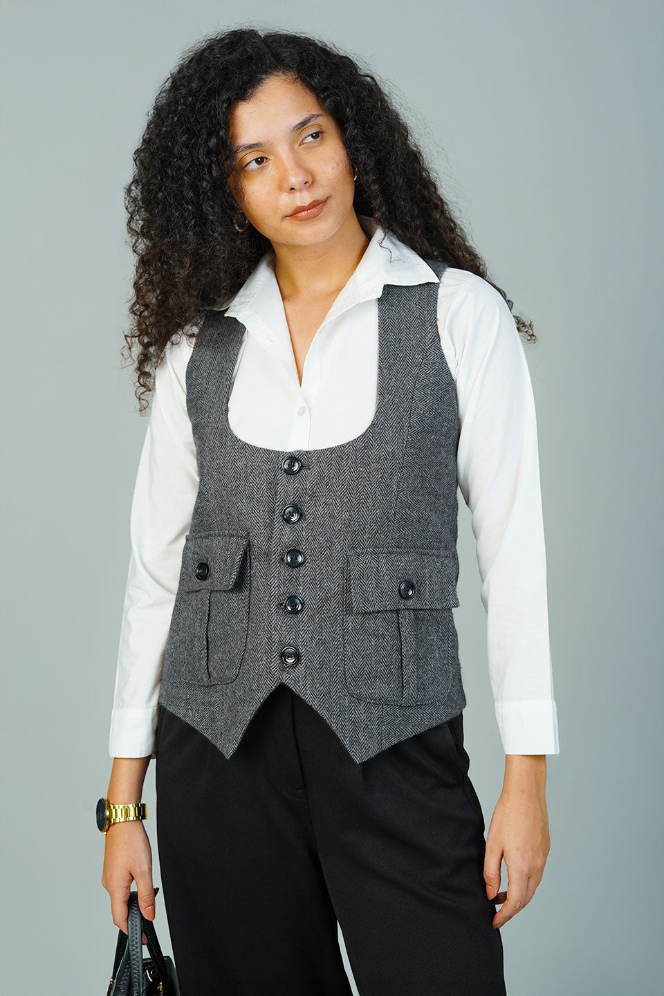 Tweedwool Grey Waistcoat