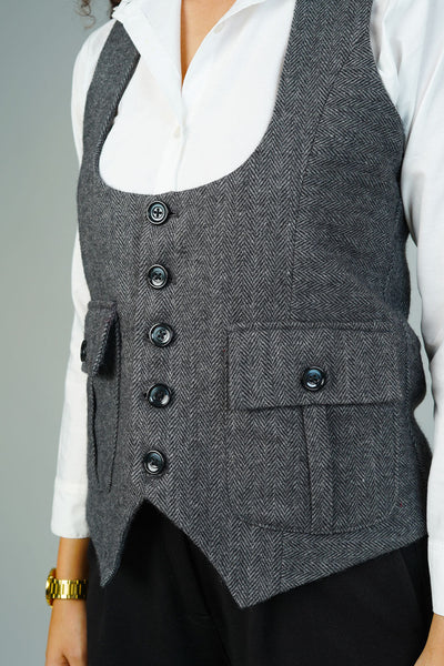 Tweedwool Grey Waistcoat