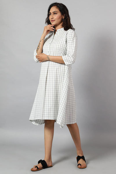 100% Cotton Midi White Dress